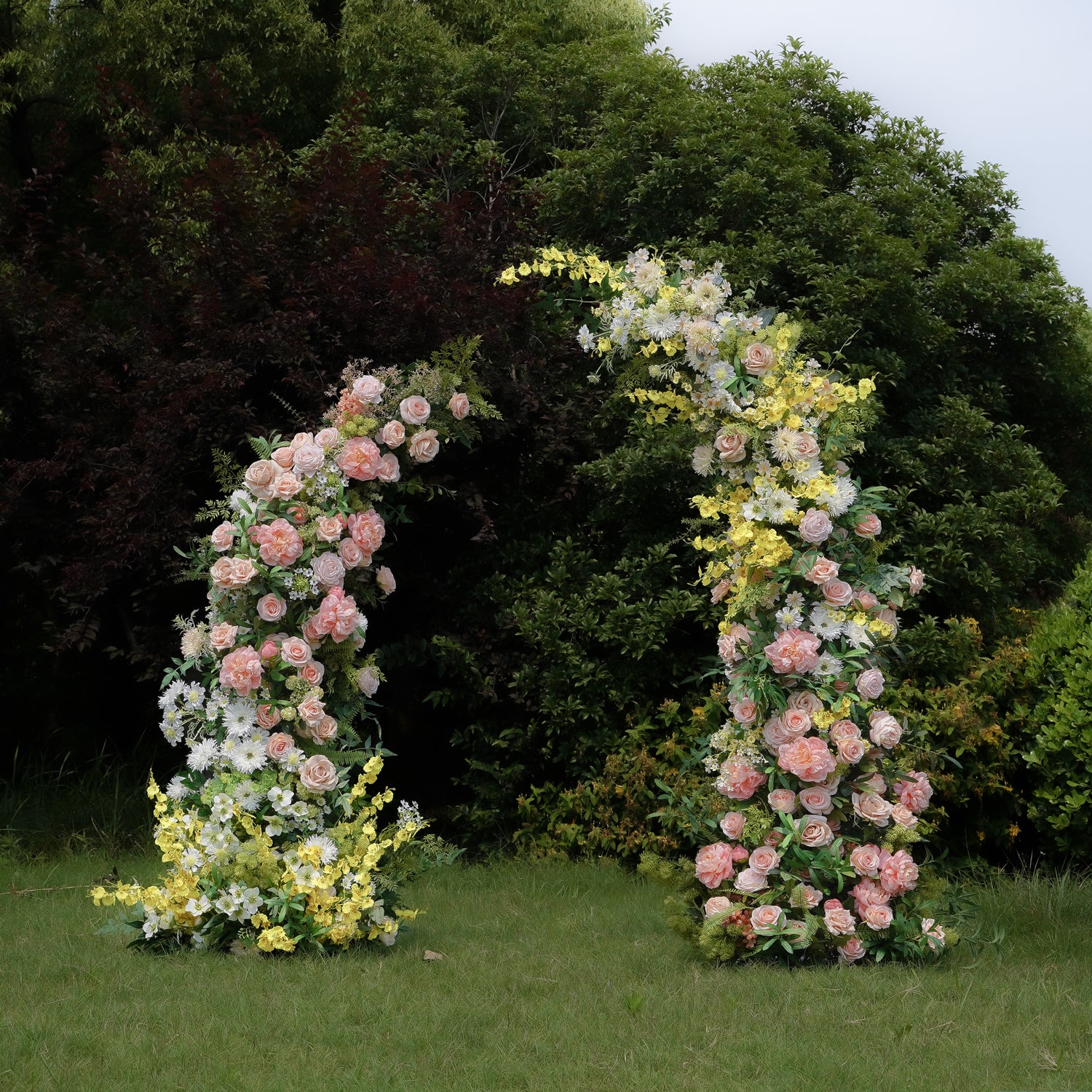 Fay:New Wedding Background Floral Arch Including Frame