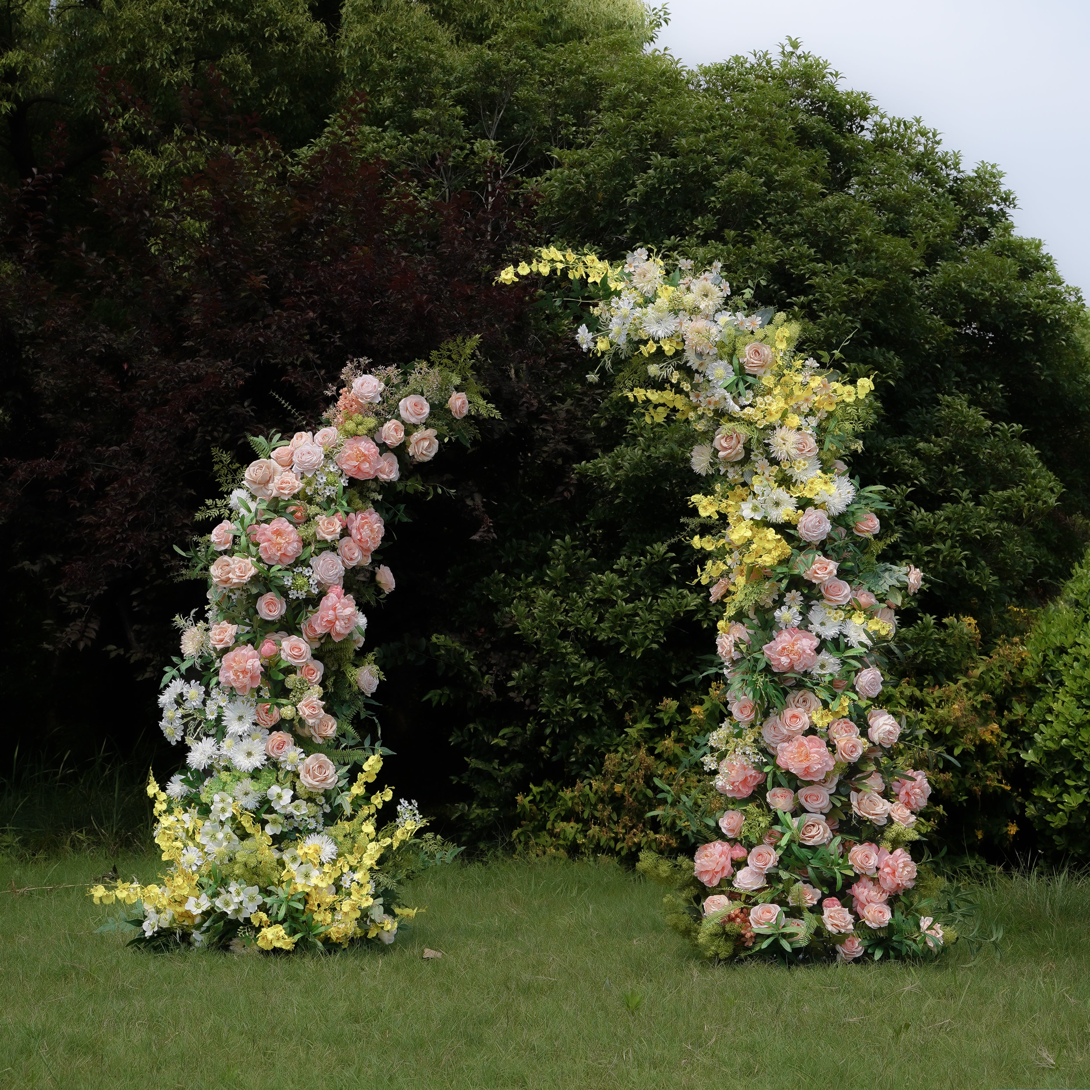 Fay:New Wedding Background Floral Arch Including Frame