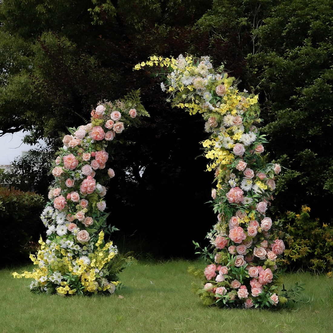 Fay:New Wedding Background Floral Arch Including Frame