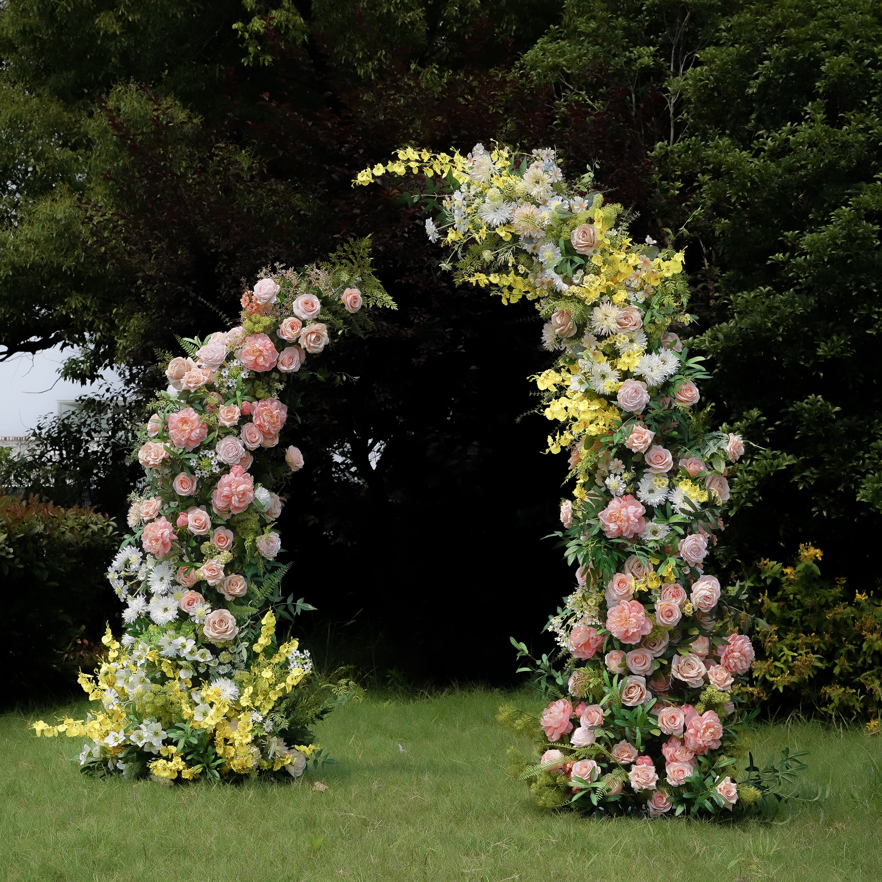 Fay:New Wedding Background Floral Arch Including Frame