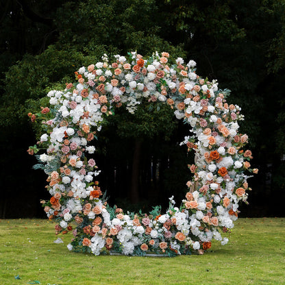 Cinnamon :  New Wedding Party Background Floral Arch Decoration Including Frame