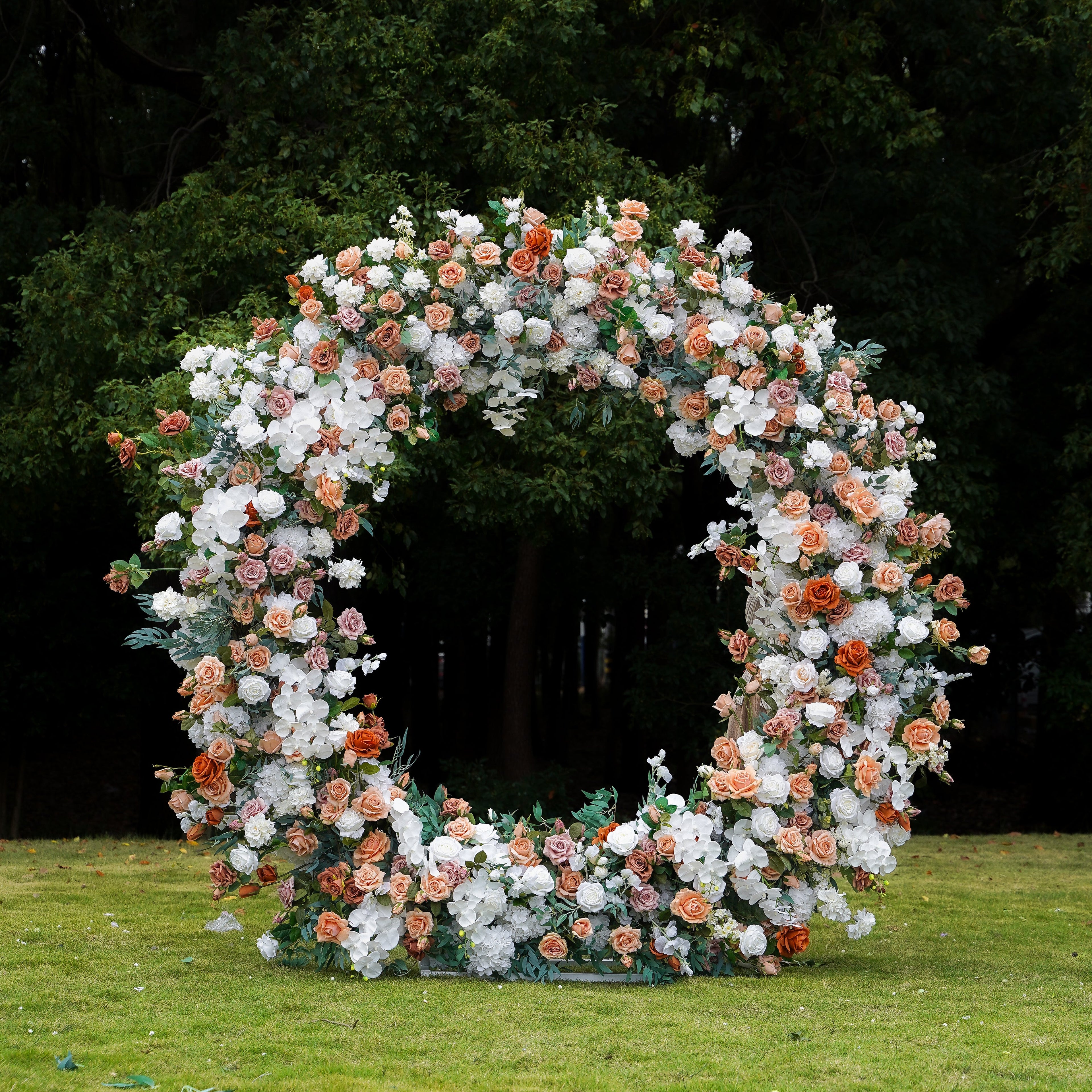 Cinnamon :  New Wedding Party Background Floral Arch Decoration Including Frame