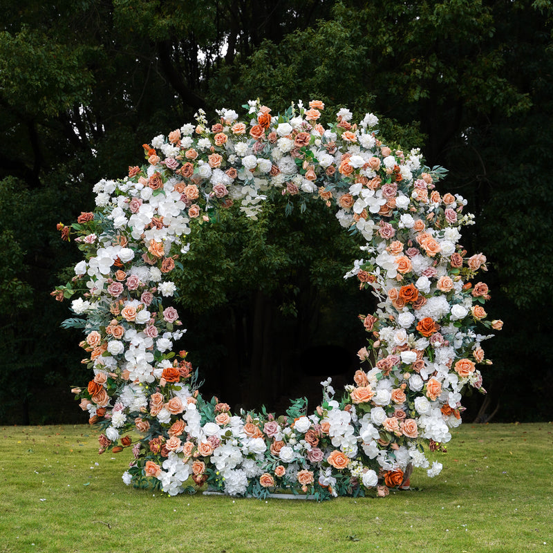 Cinnamon :  New Wedding Party Background Floral Arch Decoration Including Frame
