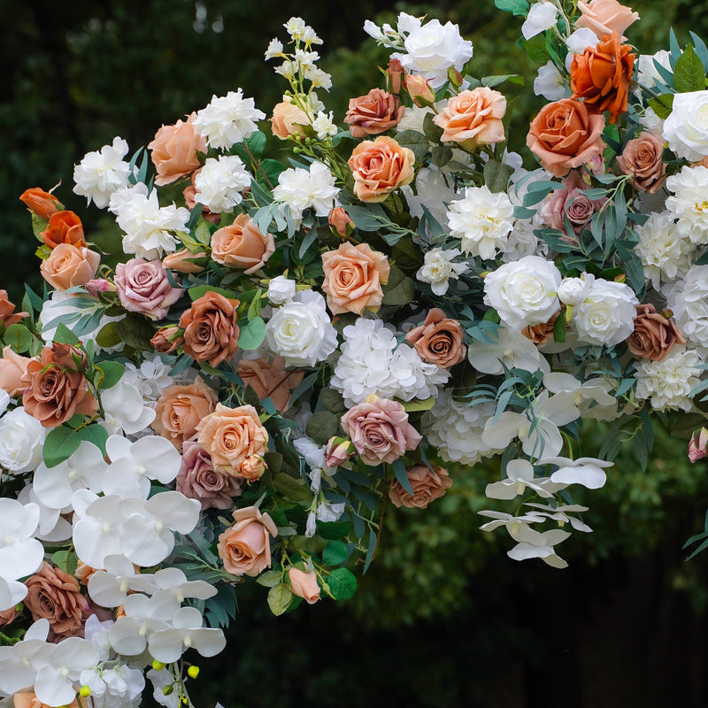 Cinnamon :  New Wedding Party Background Floral Arch Decoration Including Frame