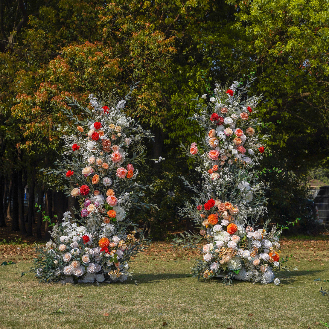 Ember：Wedding Party Background Floral Arch Decoration Including Frame