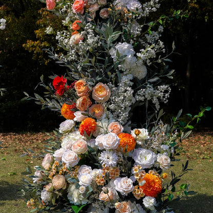 Ember：Wedding Party Background Floral Arch Decoration Including Frame