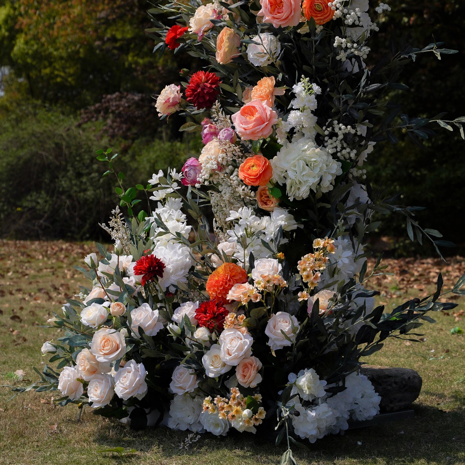 Ember：Wedding Party Background Floral Arch Decoration Including Frame