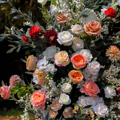 Ember：Wedding Party Background Floral Arch Decoration Including Frame